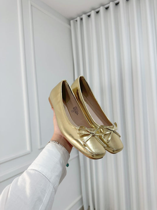 Flats Charlotte Gold