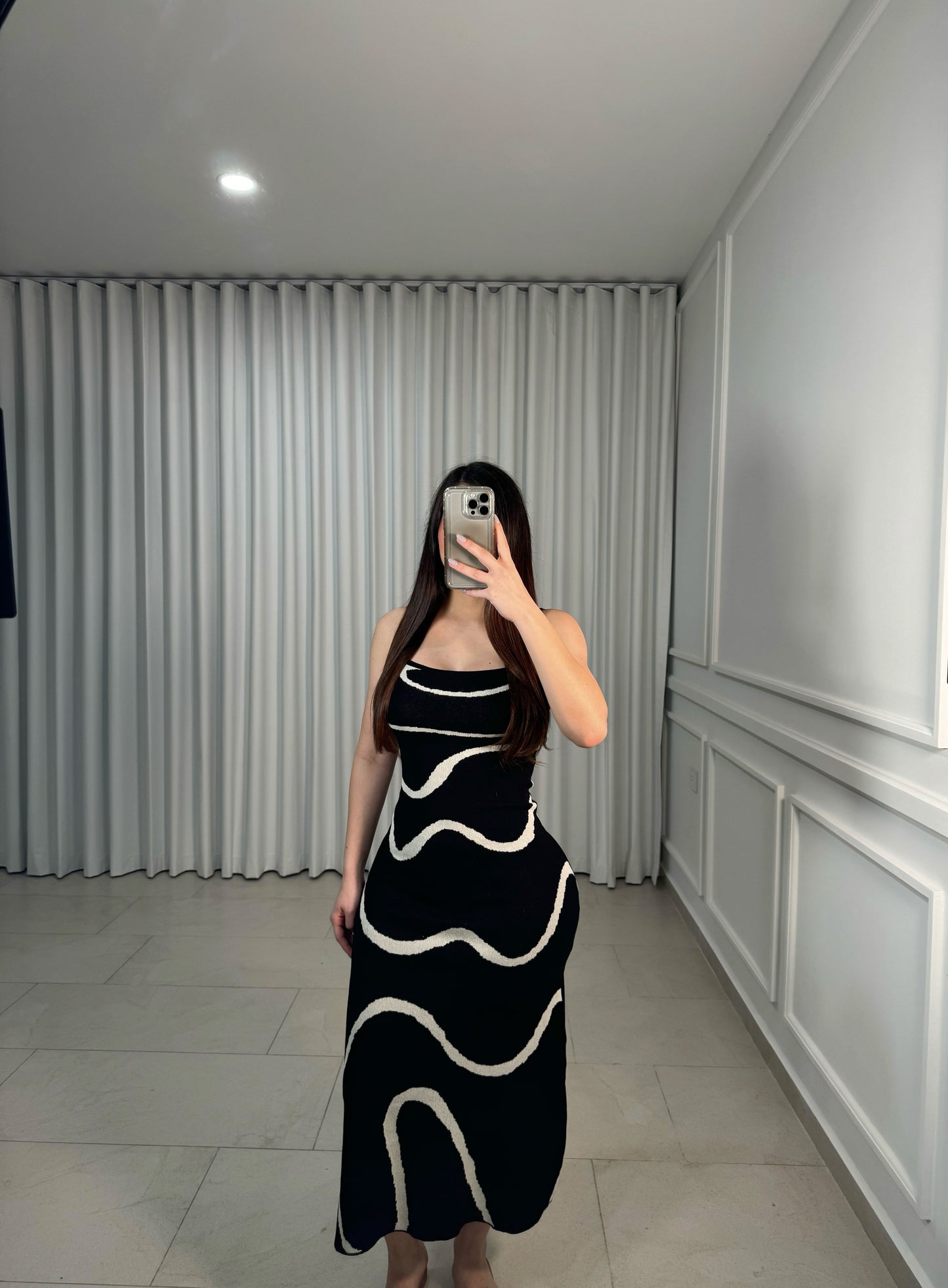 Black Waves Dress