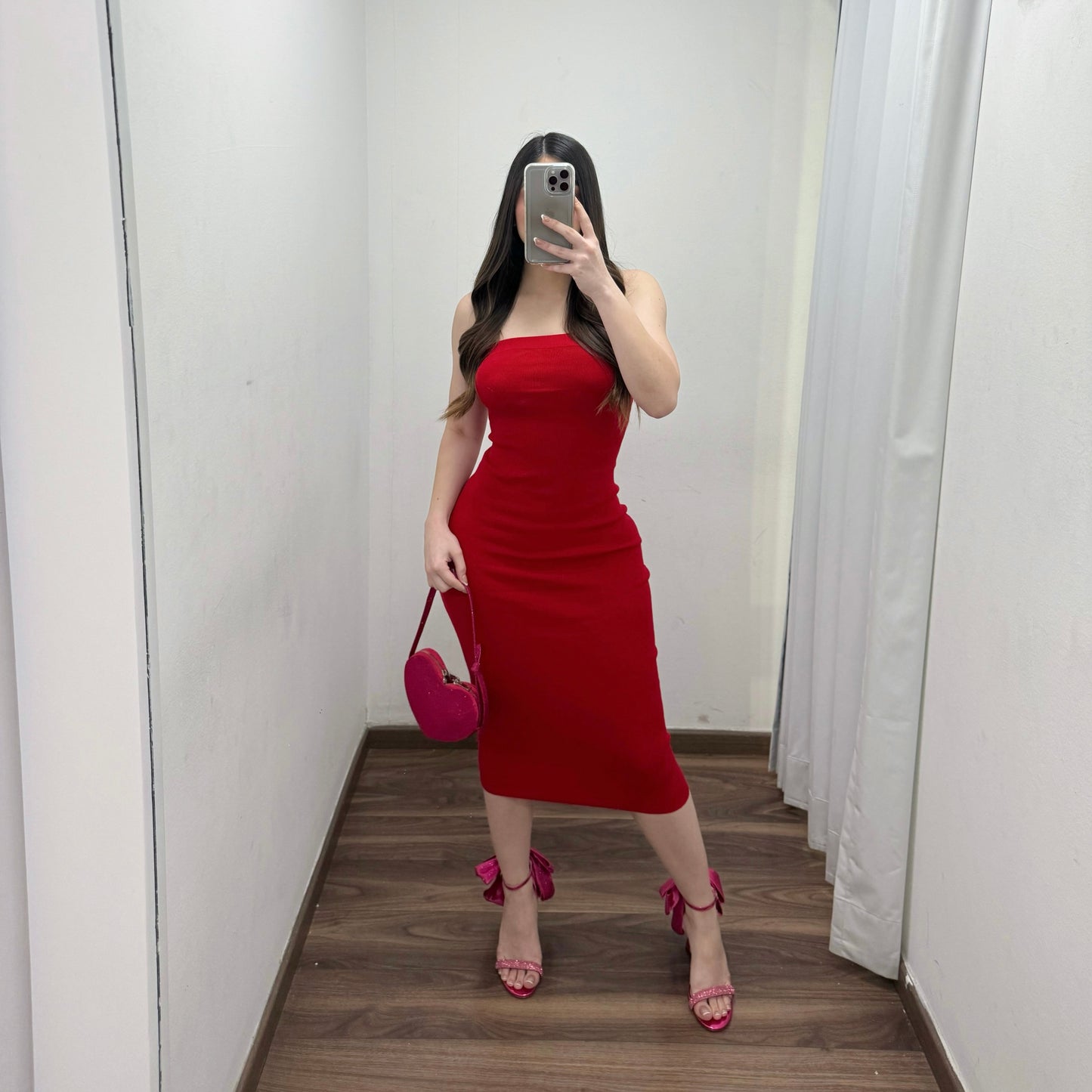 Vestido Strapple Rojo