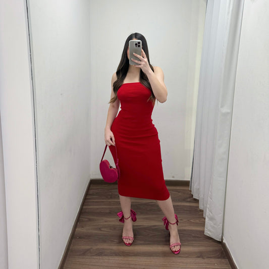 Red Strapple Dress