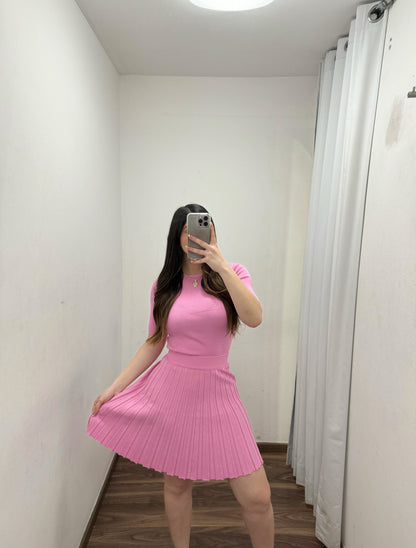 Pink Skirt Set