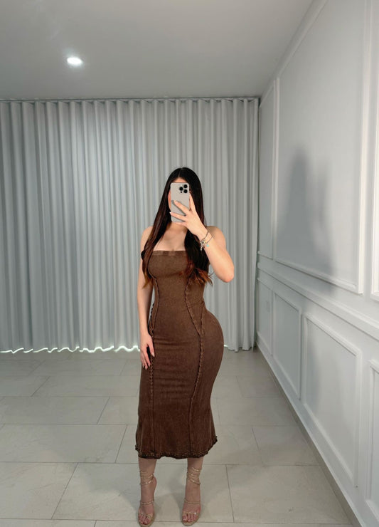 Brown Wash Dress