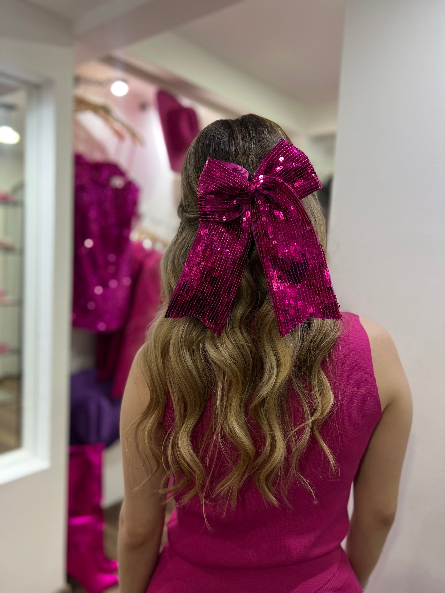 Shiny Pink Bow