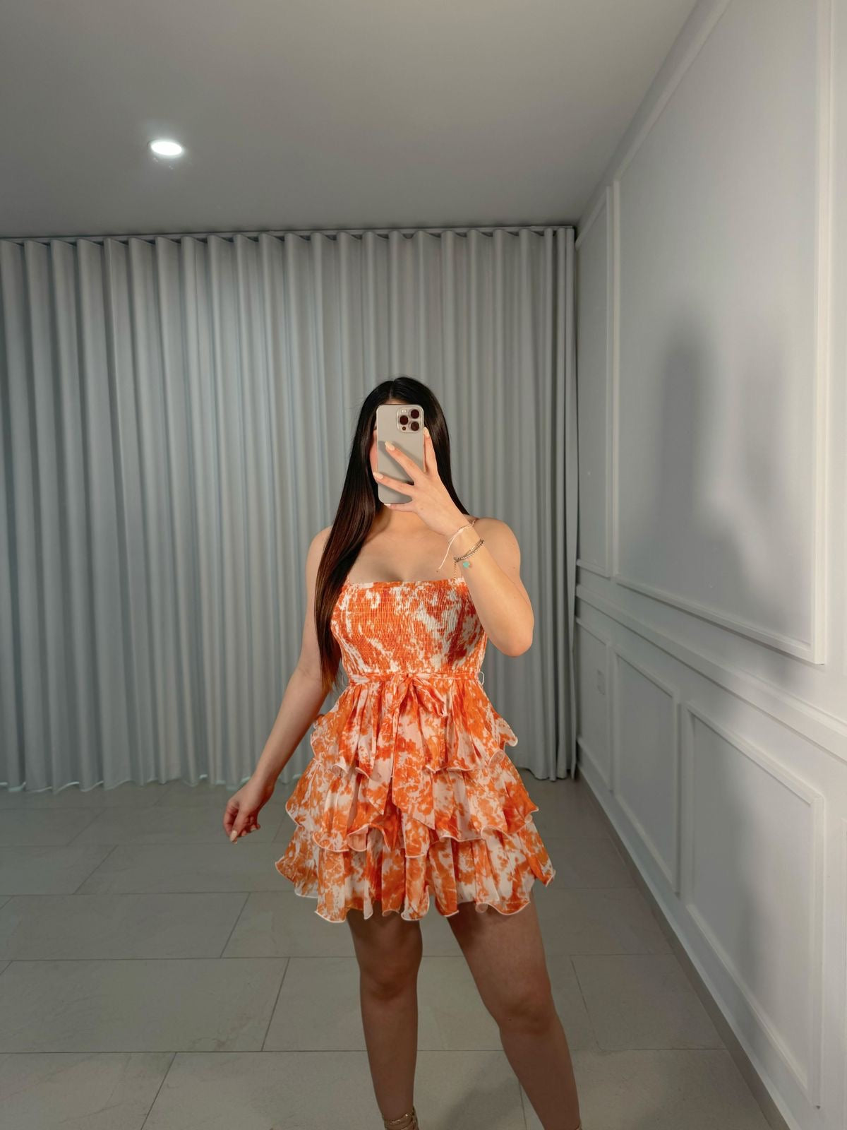 Vestido Tie Dye Orange