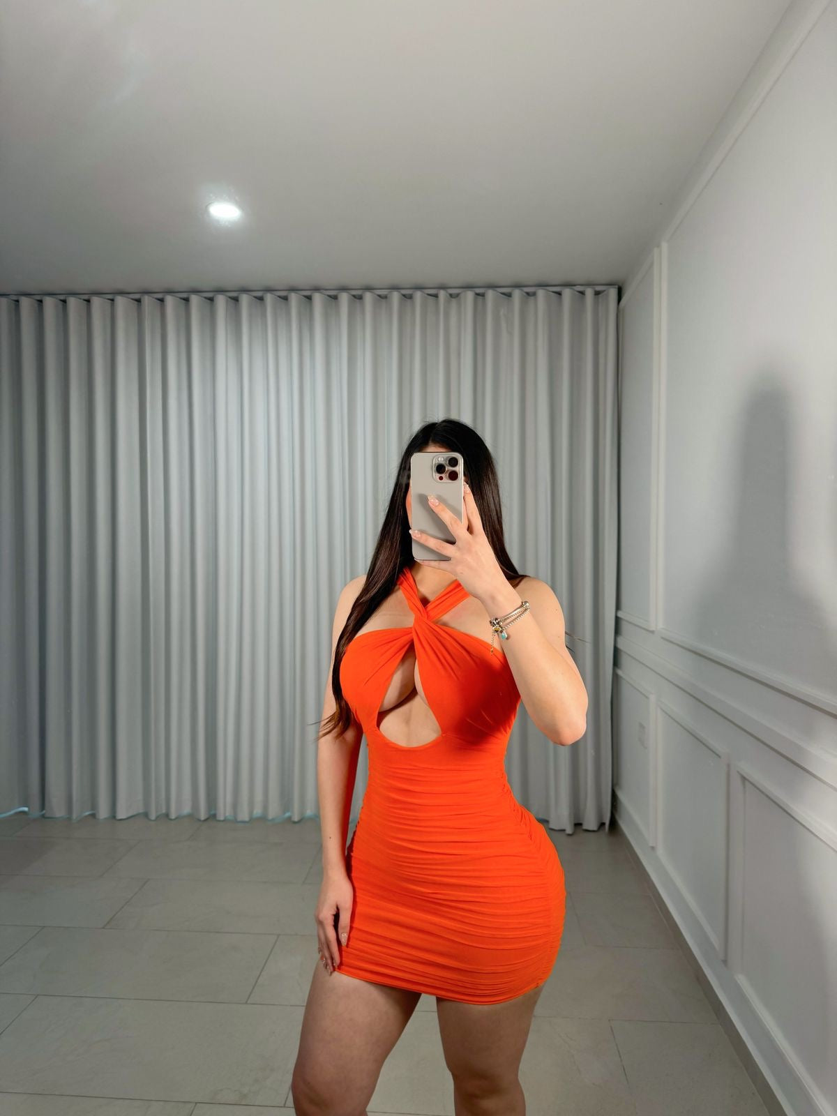 Orange Tiger Dress