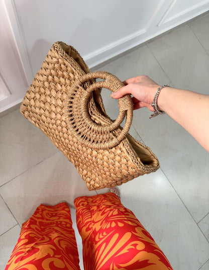 Bolsa Tote Straw Nude