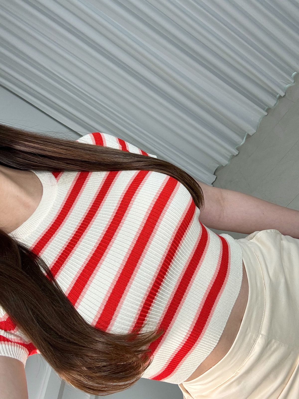 Red Stripe Top