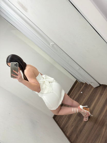 White Bow Dress