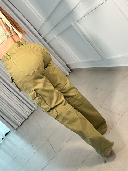 Cargo Olive Pocket