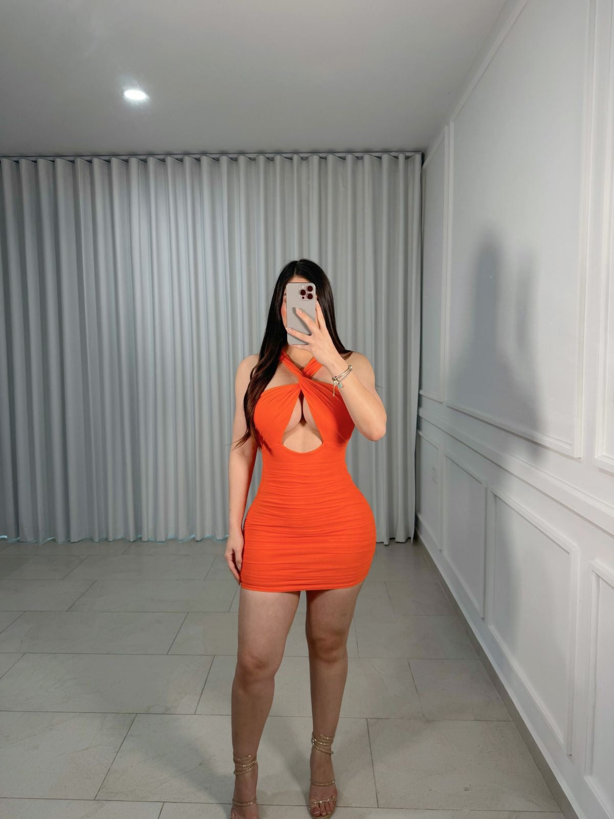 Orange Tiger Dress