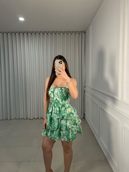 Vestido Tie Dye Green