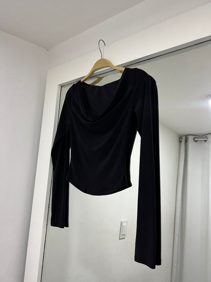 Black Slang Blouse