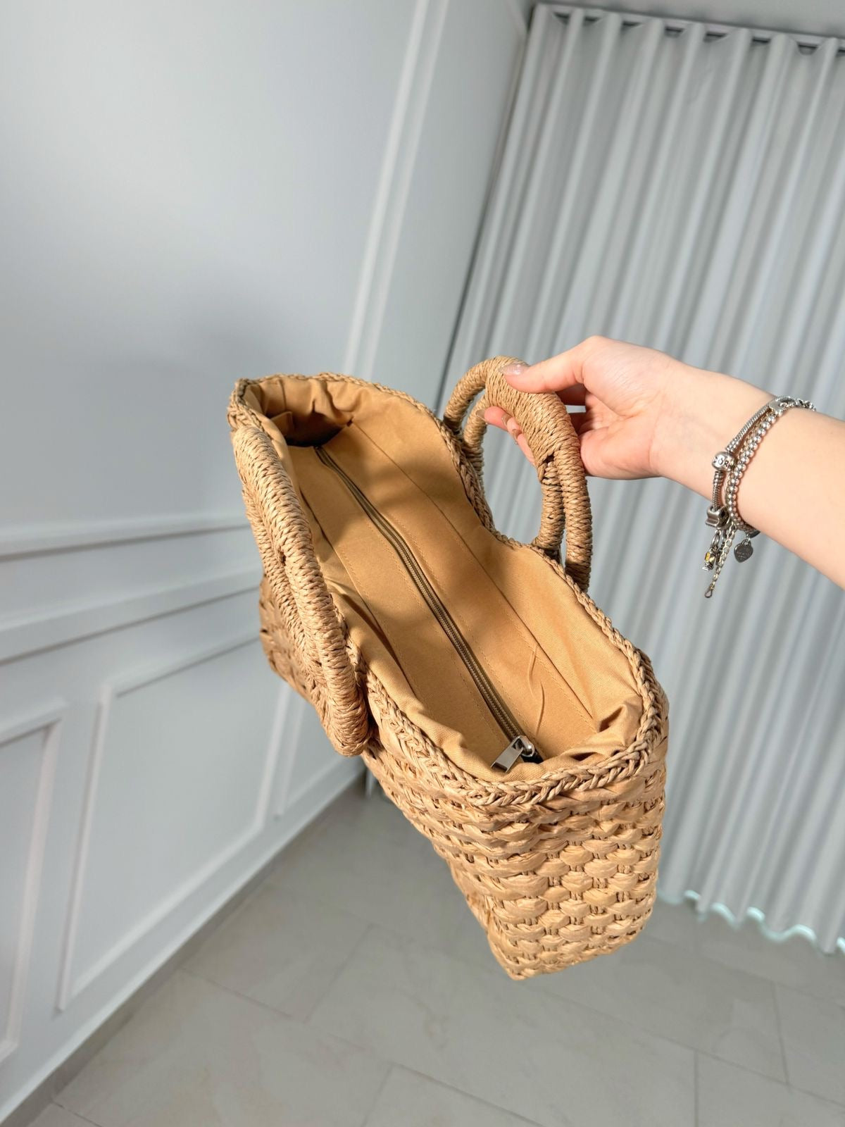 Straw Nude Tote Bag