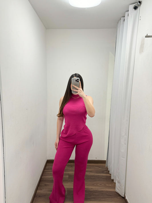 Magenta Asymmetrical Set