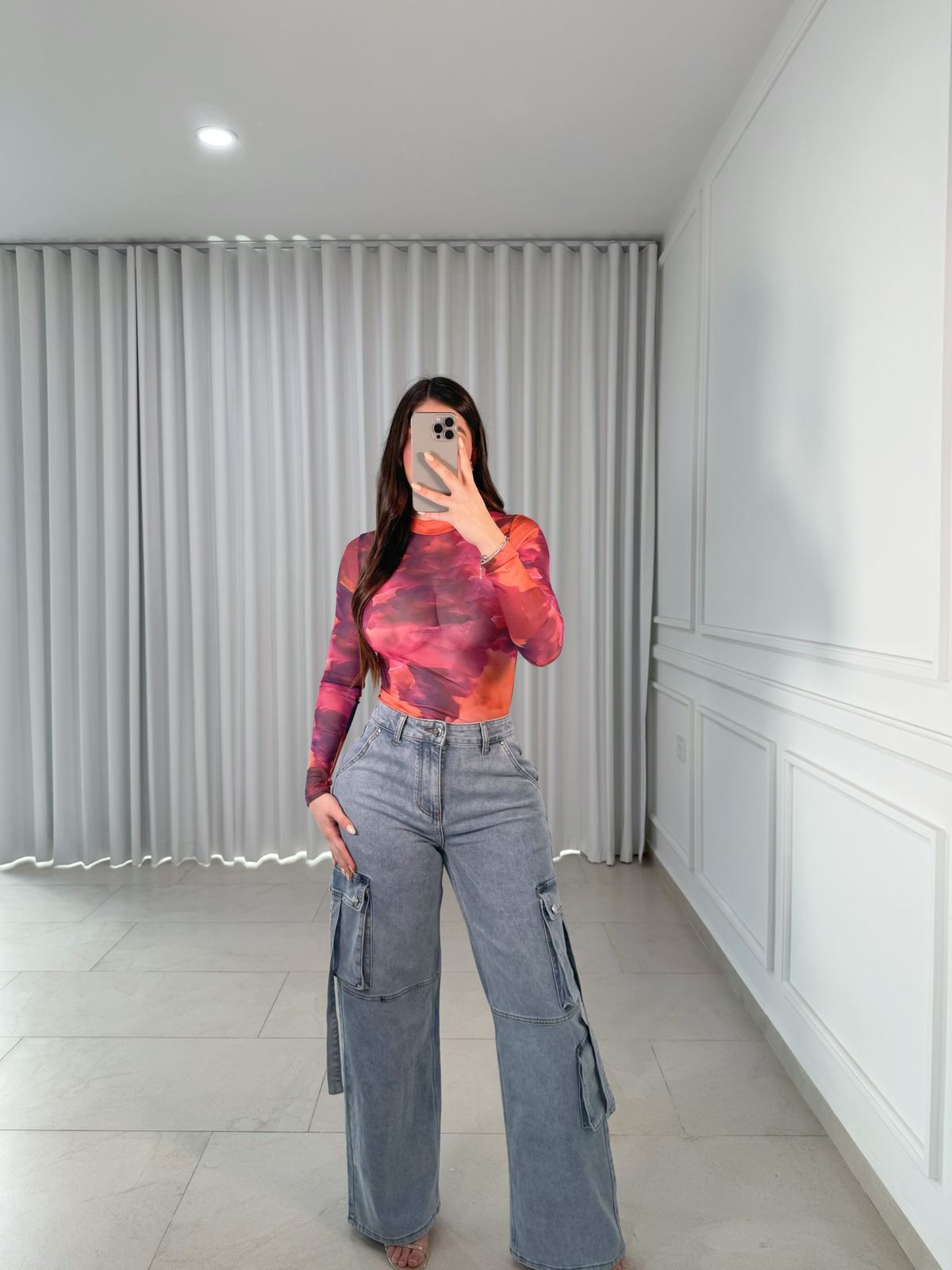 Pantalon Cargo Denim