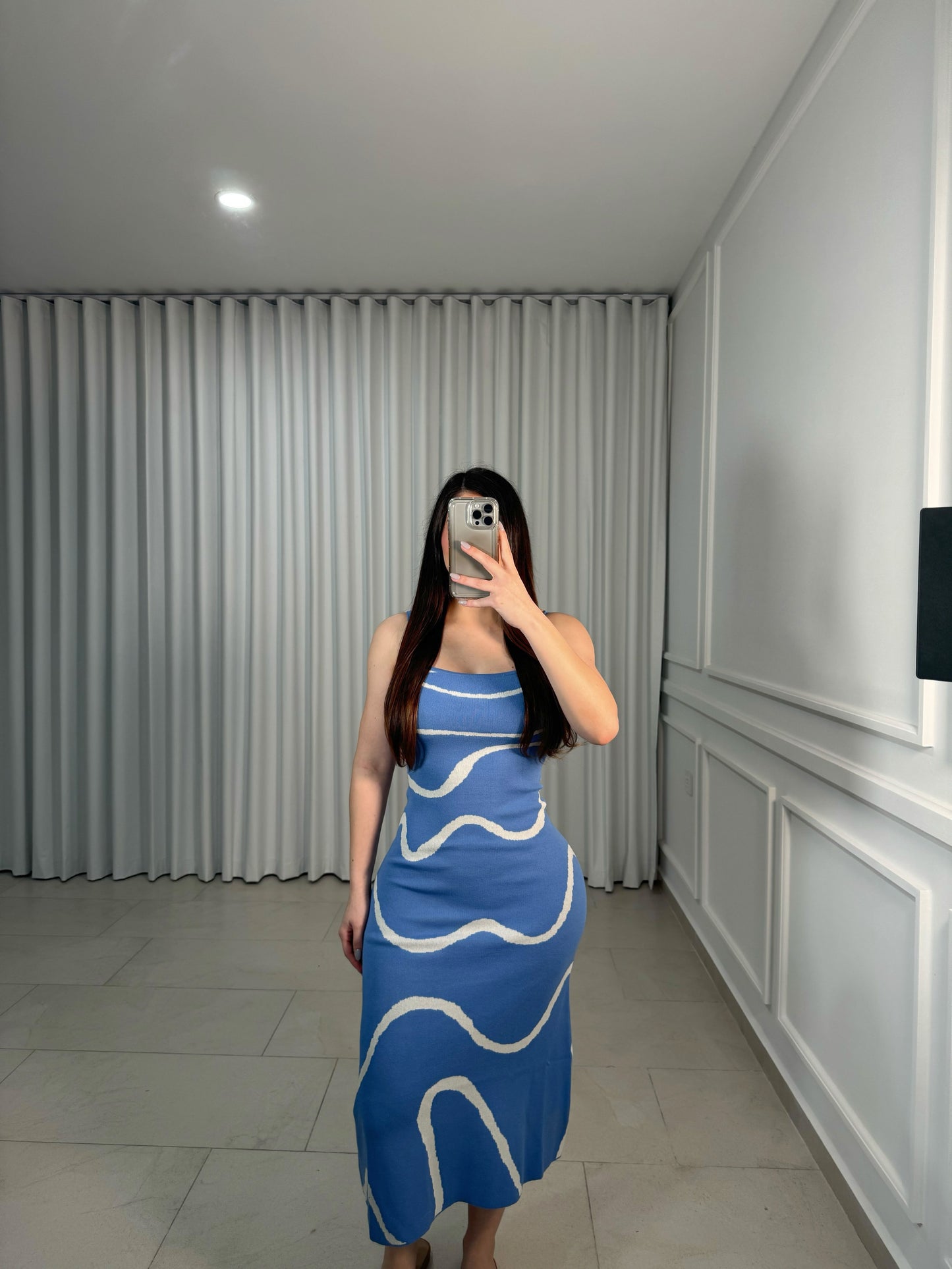 Blue Waves Dress