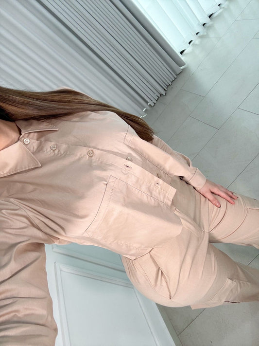 Camisa Pocket Nude