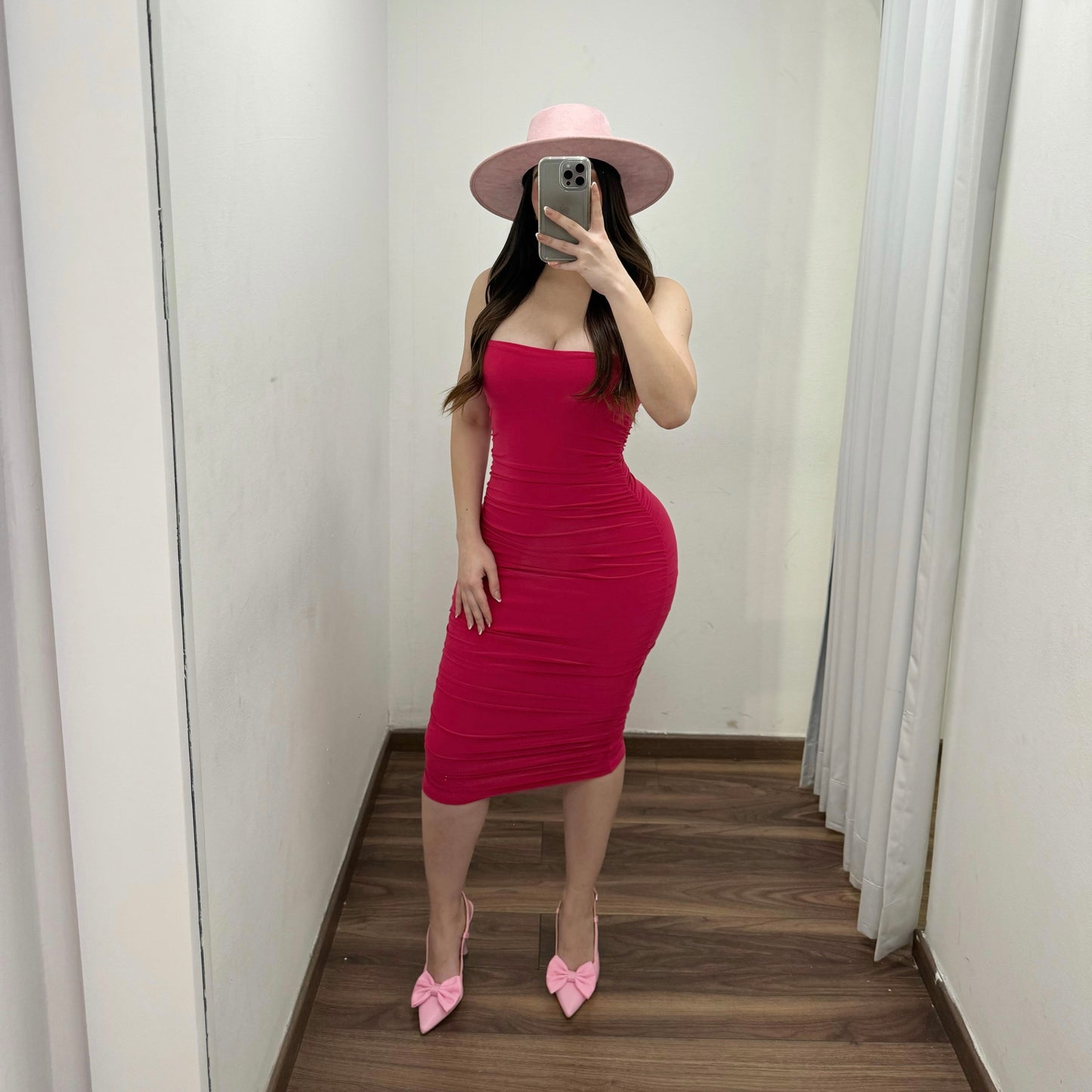 Pink Midi Dress