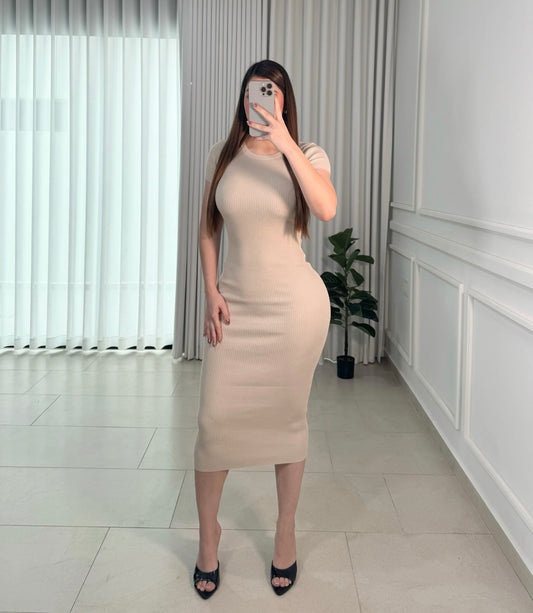 Vestido Basic Nude