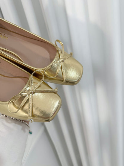 Flats Charlotte Gold