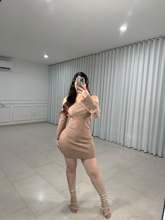 Nude Off Dress