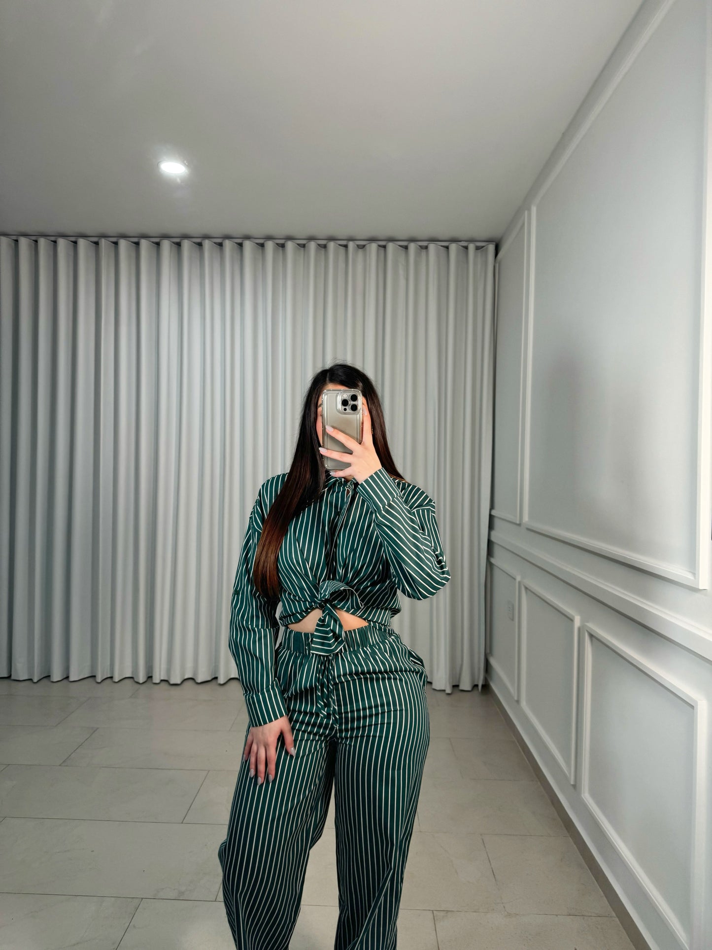 Green Stripe Set