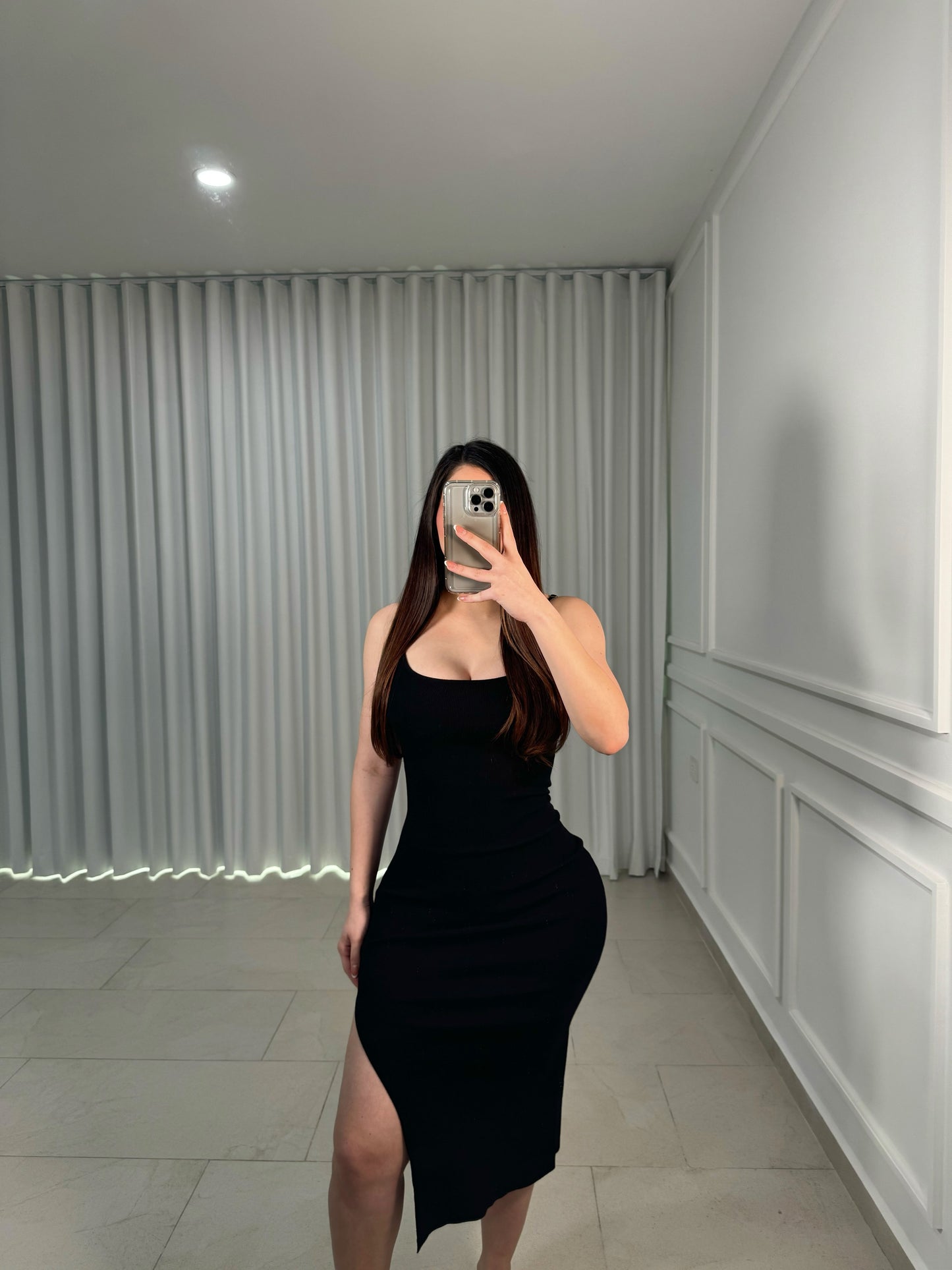 Black Side Dress